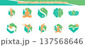 Mental Health and Holistic Wellness Icon Set Yoga, Meditation, and Mindfulness Symbols 137568646