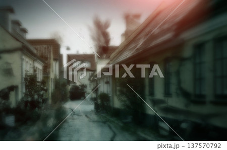 Military, warzone and apocalypse with army on battlefield for missile, explosion and bomb launch. Warrior, solider and target with fight in city for helicopter mission, rocket and nuclear attack 137570792