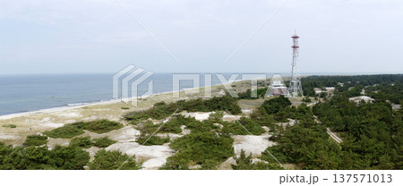 national park Darsser Ort with radio transmission tower 137571013