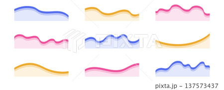 Shape separator curve with wave divider footer and website vector banner. Design web page with top header bottom and form cloud green. Corner wavy shape with border abstract wave and element Shape separator curve with wave divider footer and website vector banner. Design web page with top header bottom and form cloud green. Corner wavy shape with border abstract wave and element 137573437