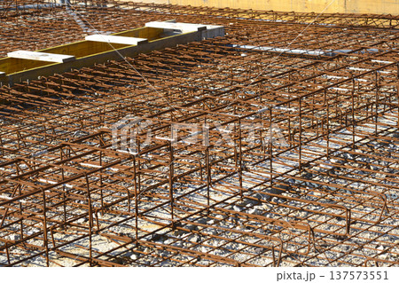 Steel Rebar Cage for Building Foundation 137573551