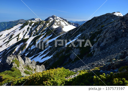 雄山から望む立山縦走路 雄山から望む立山縦走路 137573597