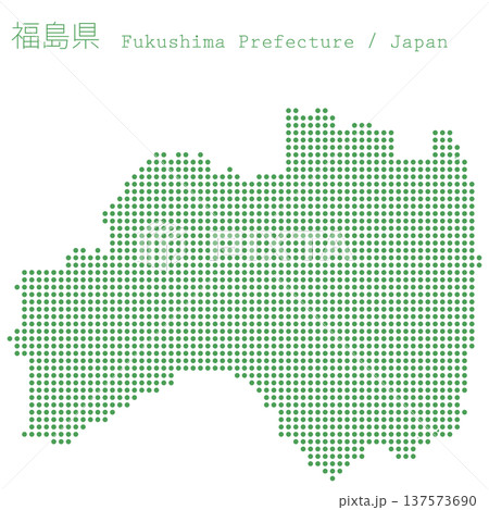 日本のベクターイラスト地図素材:福島県全体地図 日本のベクターイラスト地図素材:福島県全体地図 137573690