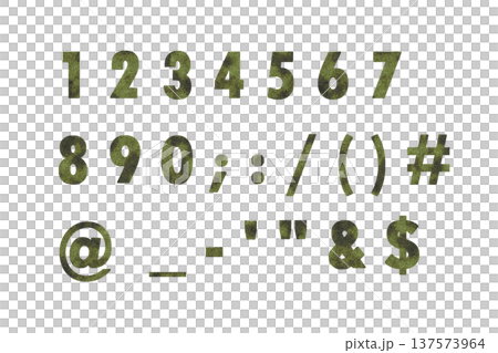 文字 5 数字 緑のサビのテクスチャー 文字 5 数字 緑のサビのテクスチャー 137573964