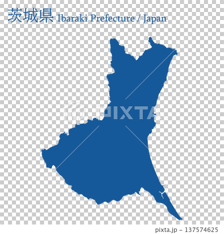 Vector illustration map of Japan: Ibaraki prefecture map Vector illustration map of Japan: Ibaraki prefecture map 137574625