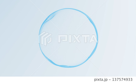 Dark blue particle sphere with futuristic globe look on deep background. Abstract digital orb with subtle glow, smooth gradients and elegant sci fi visual style. 137574933