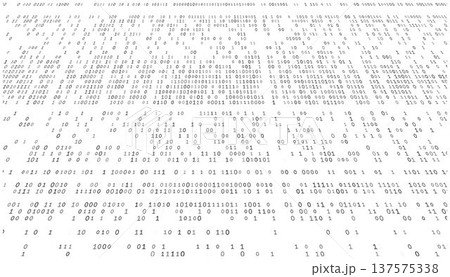 The Sparse Bitstream - Minimalist Binary...のイラスト素材 [137575338] - PIXTA