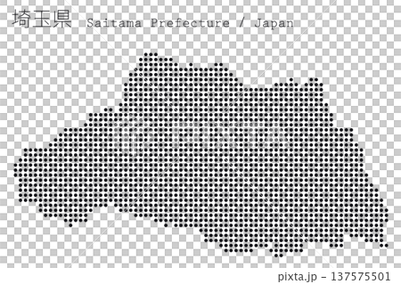 日本のベクターイラスト地図素材：埼玉県全体地図 137575501