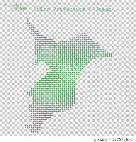 Vector illustration map of Japan: Chiba prefecture map 137575676