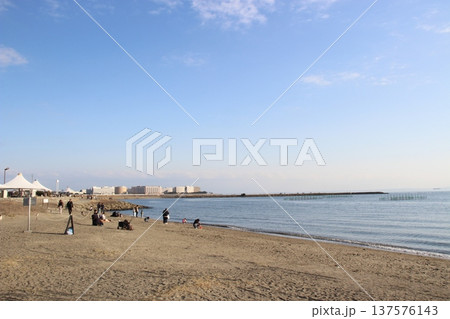 葛西臨海公園　海岸　海辺　 137576143