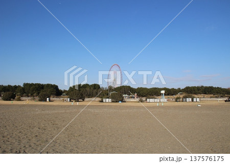 葛西臨海公園　海岸　海辺　 137576175