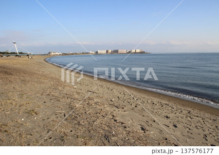 葛西臨海公園　海岸　海辺　 137576177
