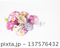 ピンク系のすみれのブーケ 137576432