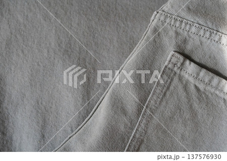 Gray Denim Jeans Pocket Fabric Texture Close Up Gray Denim Jeans Pocket Fabric Texture Close Up 137576930