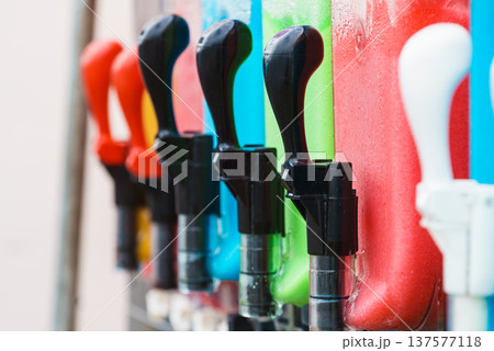 Close up of slushy machine Close up of slushy machine 137577118