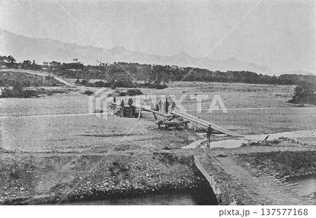 古写真 1894年 中山道から望む飛騨山脈 古写真 1894年 中山道から望む飛騨山脈 137577168