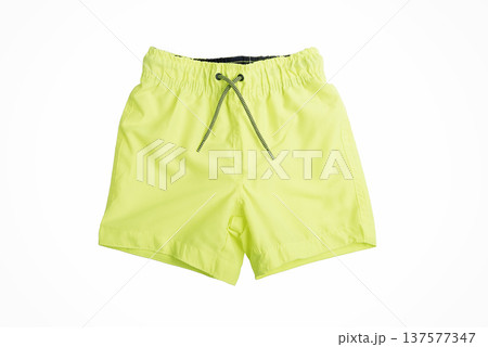 shorts for swimming on a white background isolated 137577347