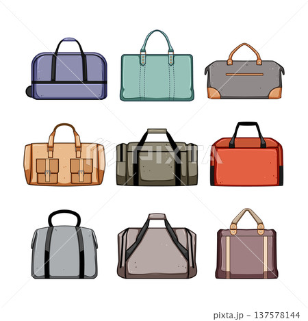 Weekender duffel bags collection for travel and journey 137578144