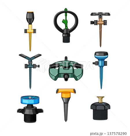 Garden sprinkler irrigation system tools collection Garden sprinkler irrigation system tools collection 137578290