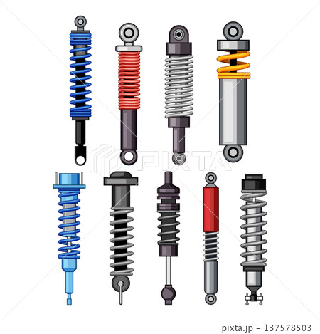 Automotive suspension system shock absorbers parts collection 137578503
