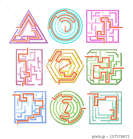 Solving colorful maze games presenting puzzle challenges 137578671