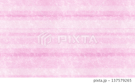 重ねた和紙で描いた縞模様、やわらかピンクのボーダーライン 137579265