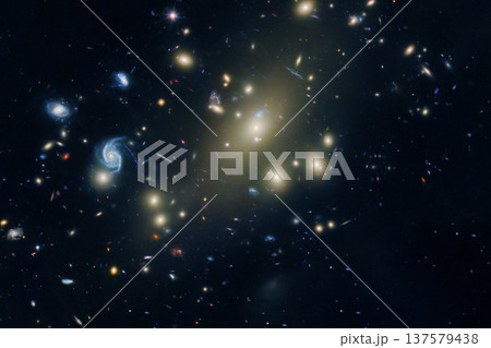 Beautiful star background. Elements of this image furnished by NASA 137579438