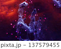 Pillars of creation in vibrant color. Elements of this image furnished by NASA 137579455