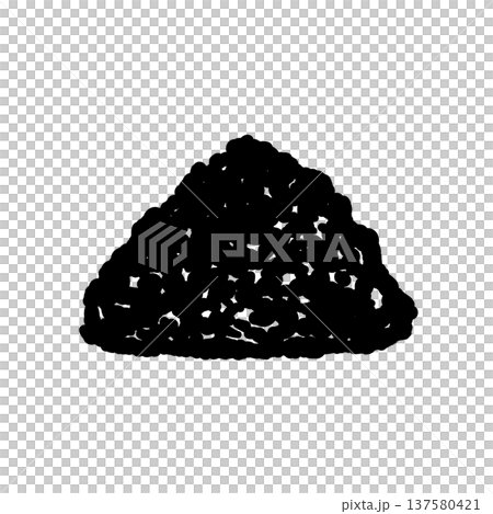 單色剪影:磨碎的蘿蔔(或鹽) 單色剪影:磨碎的蘿蔔(或鹽) 137580421