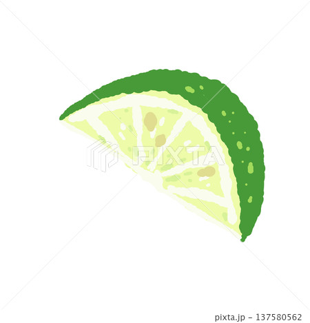 すだちのくし切り(別角度)のイラスト すだちのくし切り(別角度)のイラスト 137580562