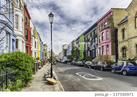 Picturesque buildings in Lancaster Road, London, England, UK Picturesque buildings in Lancaster Road, London, England, UK 137580971
