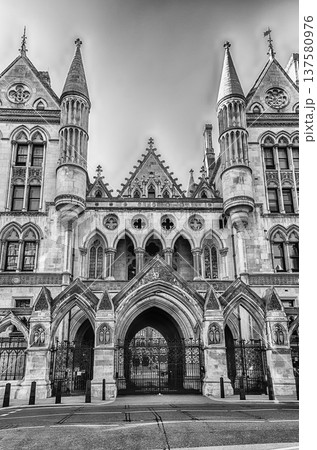 The Royal Courts of Justice in London, England, UK 137580976