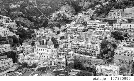 Coastal beauty and charming cliffside villages in Positano, Italy Coastal beauty and charming cliffside villages in Positano, Italy 137580999