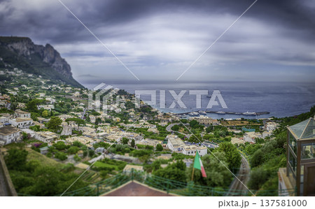 Panoramic view over Marina Grande, main port of Capri, Italy Panoramic view over Marina Grande, main port of Capri, Italy 137581000