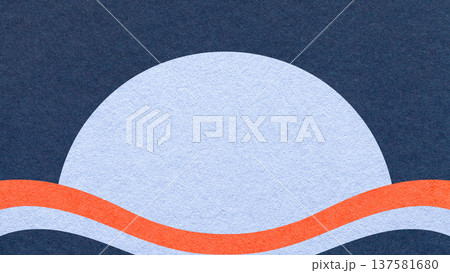 Dark blue textured paper background with light blue semicircle for copy space and coral waves for banner, presentation Dark blue textured paper background with light blue semicircle for copy space and coral waves for banner, presentation 137581680