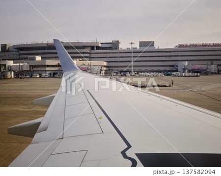 飛行機の翼 137582094