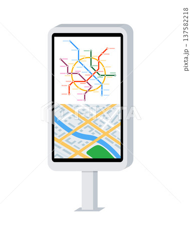 Metro transport city map Info board. Metro subway map. Transportation concept. Plan map station metro and underground railway metro scheme. Vector illustration 137582218