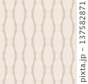 Soft Beige and Cream Watercolor Ikat Seamless Pattern with Symmetrical Ornamental Motifs 137582871