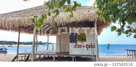 Alter do Chao, Brazil - Dec 19, 2025: The lovely beach of Ilha do Amor in Alter do Chao, Brazil 137583518