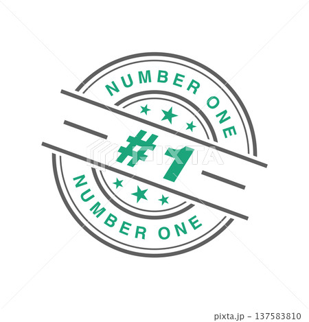 Number 1 Letter Rubber Stamp Vector Template Number 1 Letter Rubber Stamp Vector Template 137583810