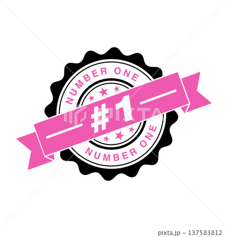 Number 1 Letter Rubber Stamp Vector Template Number 1 Letter Rubber Stamp Vector Template 137583812