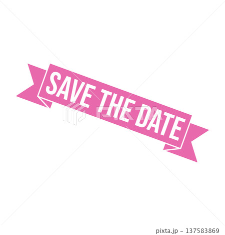 Save the Date Letter Rubber Stamp Vector Template 137583869