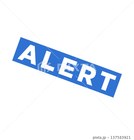 Alert Rubber Stamp Vector Template 137583921