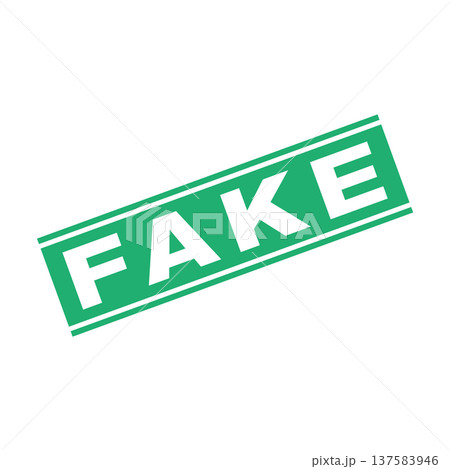 Fake Letter Rubber Stamp Vector Template 137583946