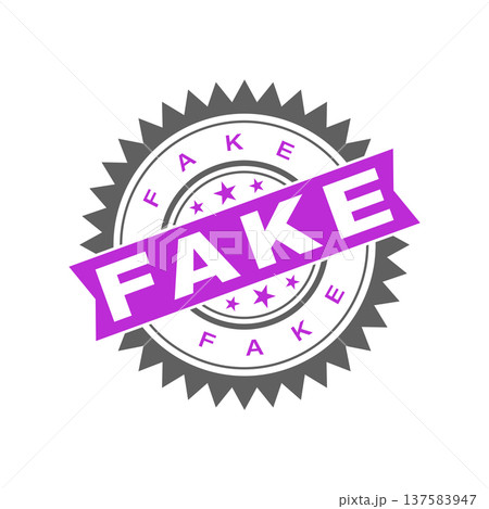 Fake Letter Rubber Stamp Vector Template 137583947