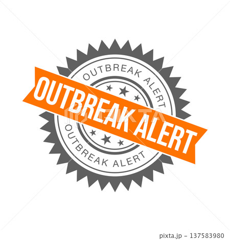 Outbreak Alert Rubber Stamp Vector Template Outbreak Alert Rubber Stamp Vector Template 137583980