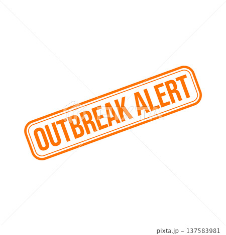 Outbreak Alert Rubber Stamp Vector Template Outbreak Alert Rubber Stamp Vector Template 137583981