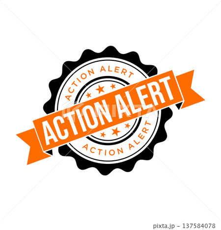 Action Alert Rubber Stamp Vector Template Action Alert Rubber Stamp Vector Template 137584078