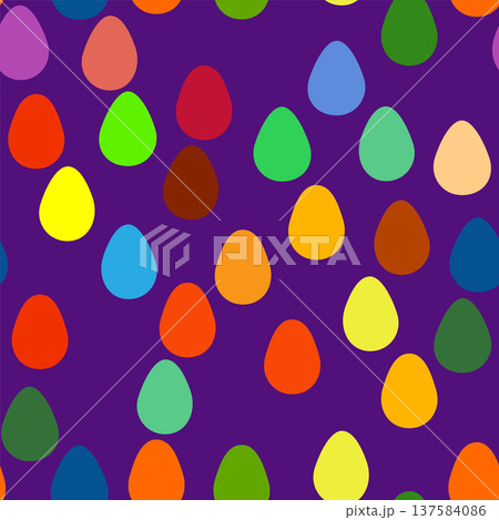 Seamless pattern with Easter eggs. vibrant seamless background for Easter designs, featuring cute patterned eggs Seamless pattern with Easter eggs. vibrant seamless background for Easter designs, featuring cute patterned eggs 137584086