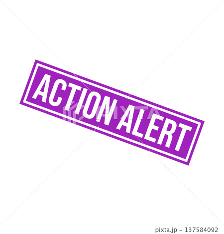 Action Alert Rubber Stamp Vector Template Action Alert Rubber Stamp Vector Template 137584092